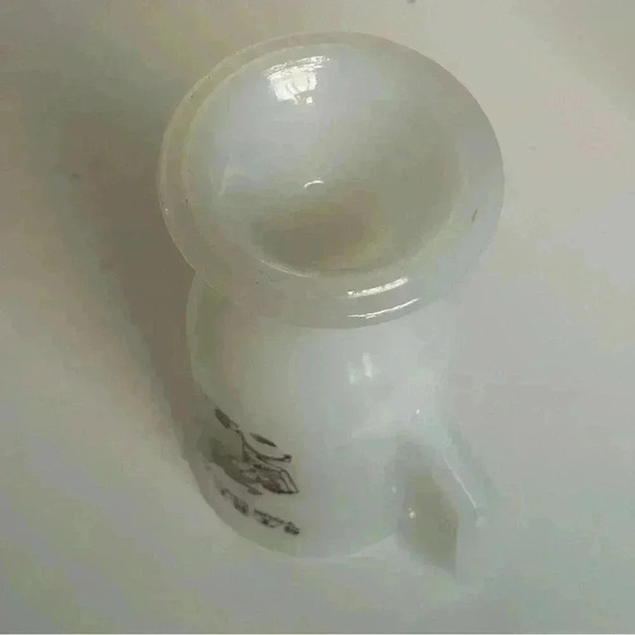 Funny NSFW vintage milk glass pedestal mug  “stretch your coffee break” - Picture 4 of 6